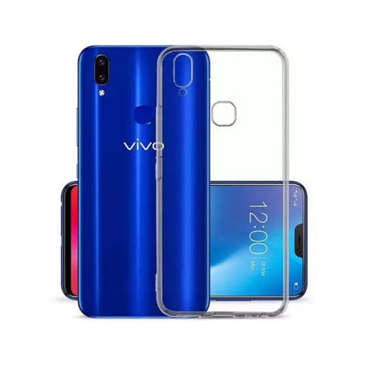 Back Cover For VIVO V9 PRO, Ultra Hybrid Clear Camera Protection, TPU Case, Shockproof (Multicolor As Per Availability)