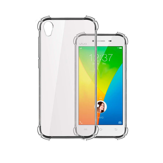Back Cover For VIVO Y51, Ultra Hybrid Clear Camera Protection, TPU Case, Shockproof (Multicolor As Per Availability)