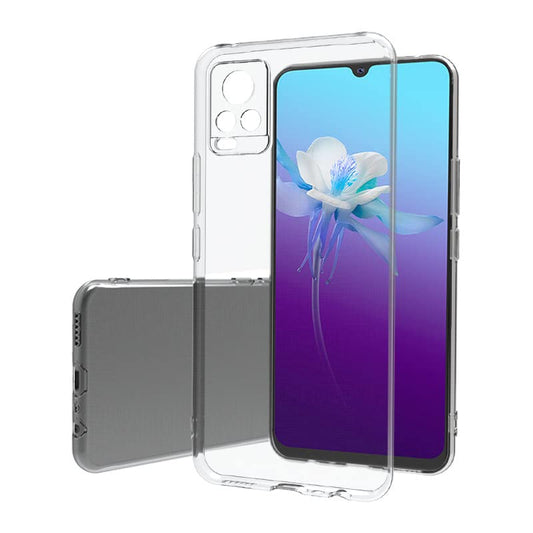 Back Cover For VIVO Y73S 5G, Ultra Hybrid Clear Camera Protection, TPU Case, Shockproof (Multicolor As Per Availability)