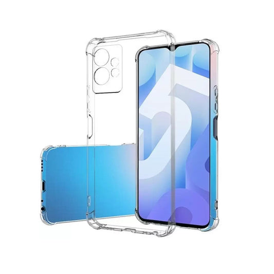 Back Cover For VIVO Y75, Ultra Hybrid Clear Camera Protection, TPU Case, Shockproof (Multicolor As Per Availability)