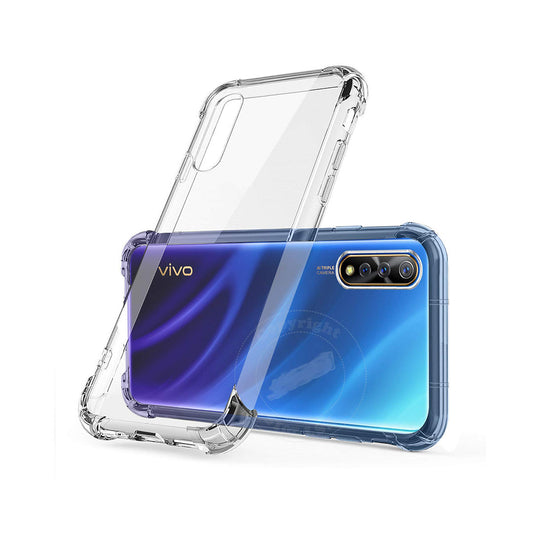 Back Cover For VIVO Z1X, Ultra Hybrid Clear Camera Protection, TPU Case, Shockproof (Multicolor As Per Availability)