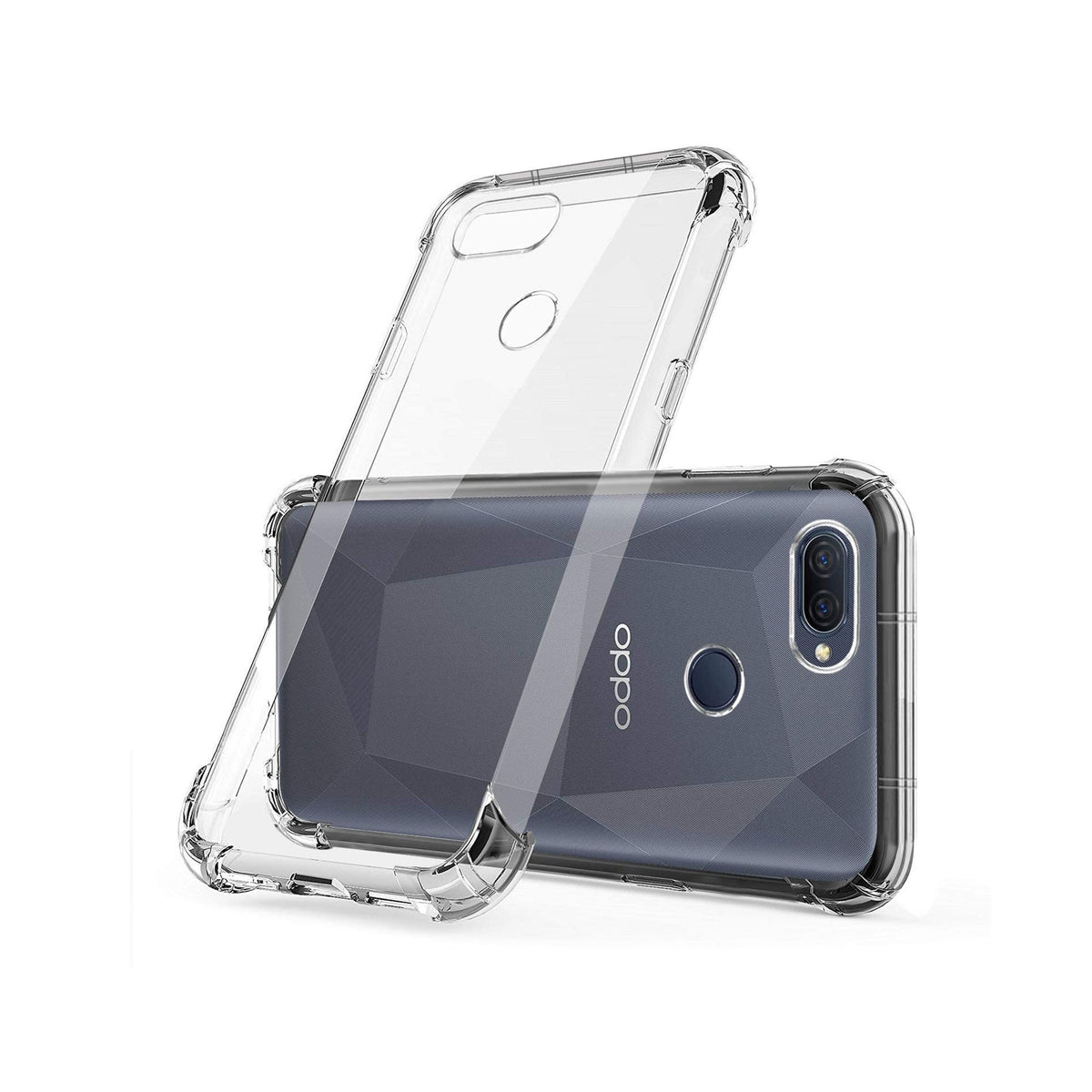 Back Cover For OPPO A12, Ultra Hybrid Clear Camera Protection, TPU Case, Shockproof (Multicolor As Per Availability)