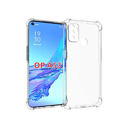 Back Cover For OPPO A53, Ultra Hybrid Clear Camera Protection, TPU Case, Shockproof (Multicolor As Per Availability)