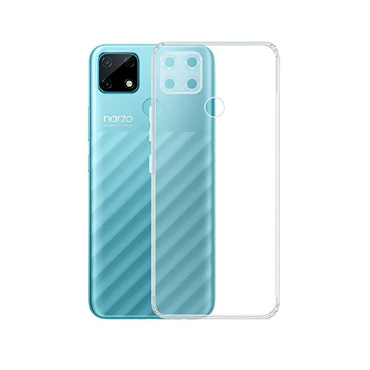 Back Cover For Oppo Realme Narzo 20, Ultra Hybrid Clear Camera Protection, TPU Case, Shockproof (Multicolor As Per Availability)