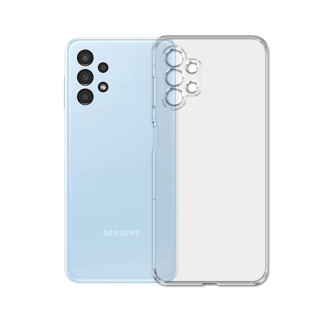Back Cover For Samsung Galaxy A13, Ultra Hybrid Clear Camera Protection, TPU Case, Shockproof (Multicolor As Per Availability)