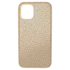 Glittery Crystal Back Cover for iPhone 12 Mini, Polycarbonate Back Case of Gleaming Colored Crystals