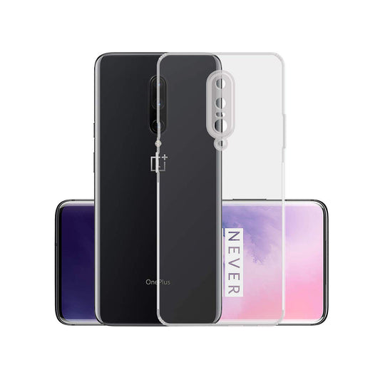 Back Cover For ONEPLUS 7T Pro, Ultra Hybrid Clear Camera Protection, TPU Case, Shockproof (Multicolor As Per Availability)