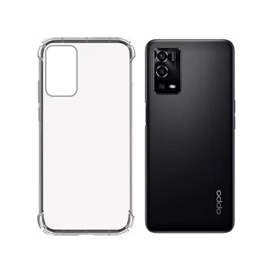 Back Cover For OPPO A55, Ultra Hybrid Clear Camera Protection, TPU Case, Shockproof (Multicolor As Per Availability)
