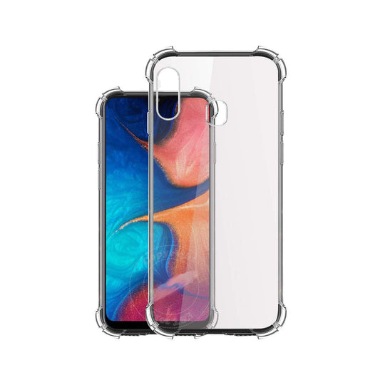 Back Cover For SAMSUNG GALAXY A20, Ultra Hybrid Clear Camera Protection, TPU Case, Shockproof (Multicolor As Per Availability)