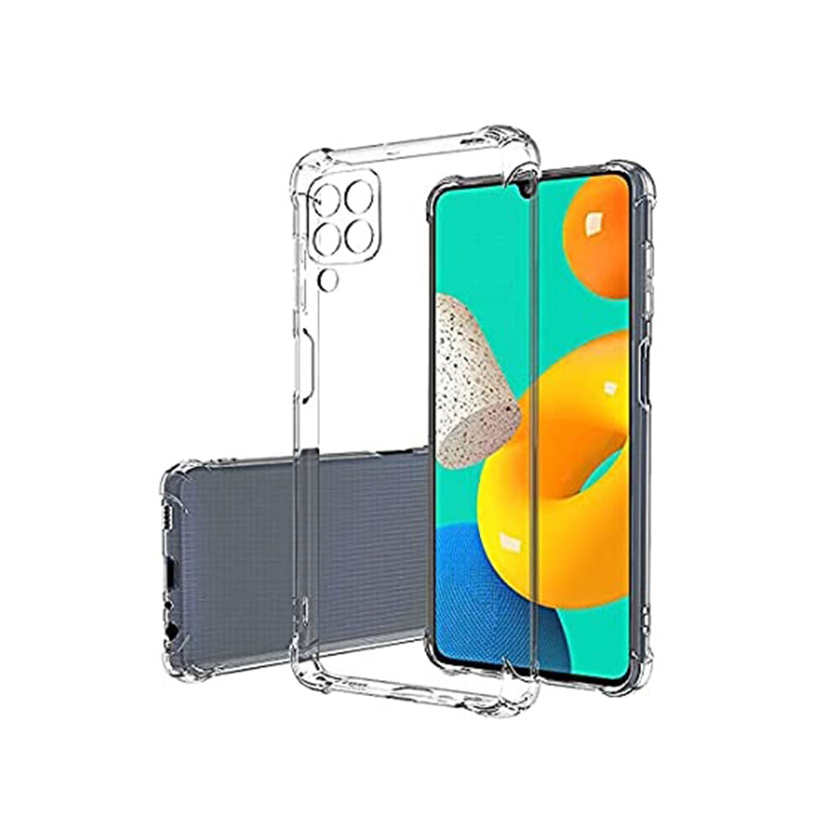 Back Cover For SAMSUNG GALAXY A22, Ultra Hybrid Clear Camera Protection, TPU Case, Shockproof (Multicolor As Per Availability)