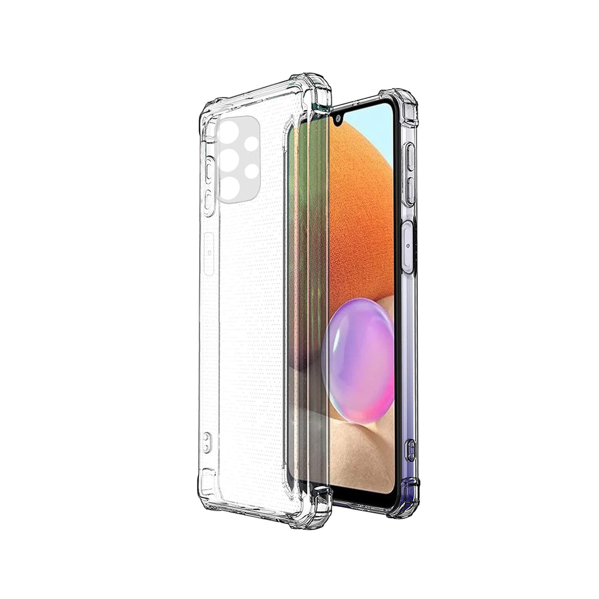 Back Cover For SAMSUNG GALAXY A32 5G, Ultra Hybrid Clear Camera Protection, TPU Case, Shockproof (Multicolor As Per Availability)
