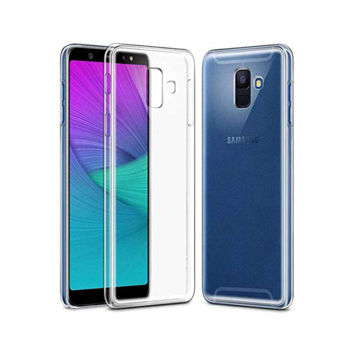 Back Cover For SAMSUNG GALAXY A6 PLUS, Ultra Hybrid Clear Camera Protection, TPU Case, Shockproof (Multicolor As Per Availability)