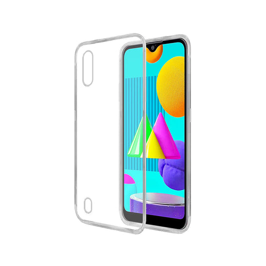 Back Cover For SAMSUNG GALAXY M01, Ultra Hybrid Clear Camera Protection, TPU Case, Shockproof (Multicolor As Per Availability)