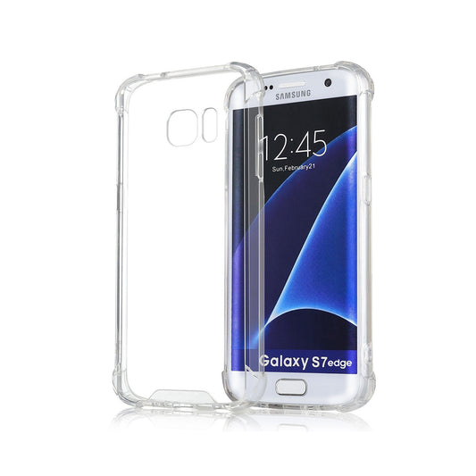 Back Cover For SAMSUNG GALAXY S7 EDGE, Ultra Hybrid Clear Camera Protection, TPU Case, Shockproof (Multicolor As Per Availability)