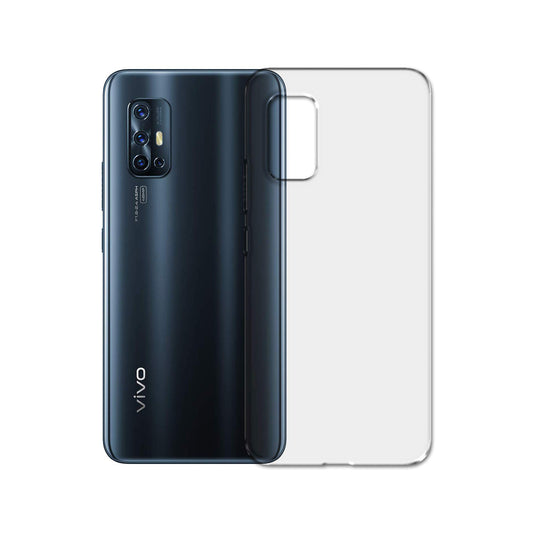Back Cover For VIVO V17, Ultra Hybrid Clear Camera Protection, TPU Case, Shockproof (Multicolor As Per Availability)