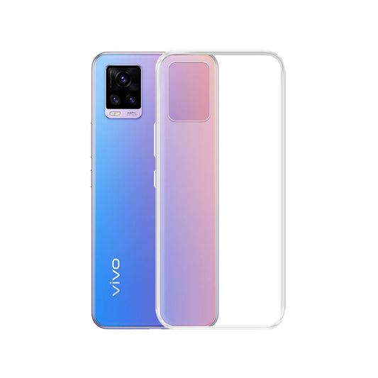 Back Cover For VIVO V20, Ultra Hybrid Clear Camera Protection, TPU Case, Shockproof (Multicolor As Per Availability)